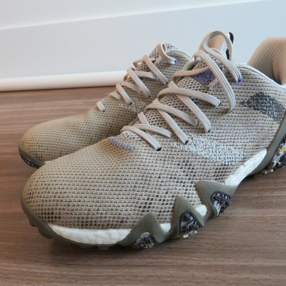 ADIDAS Codechaos 22 Recycled Polyester Spikeless Golf Shoes Bliss Brown Purple - Picture 11 of 16